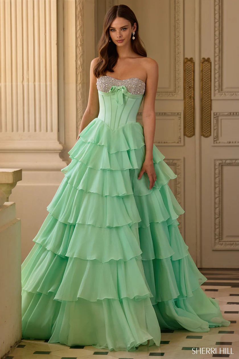 Sherri Hill 57799 74-287 / Blush / 0 Sherri Hill 57799 74-287 / Blush / 0