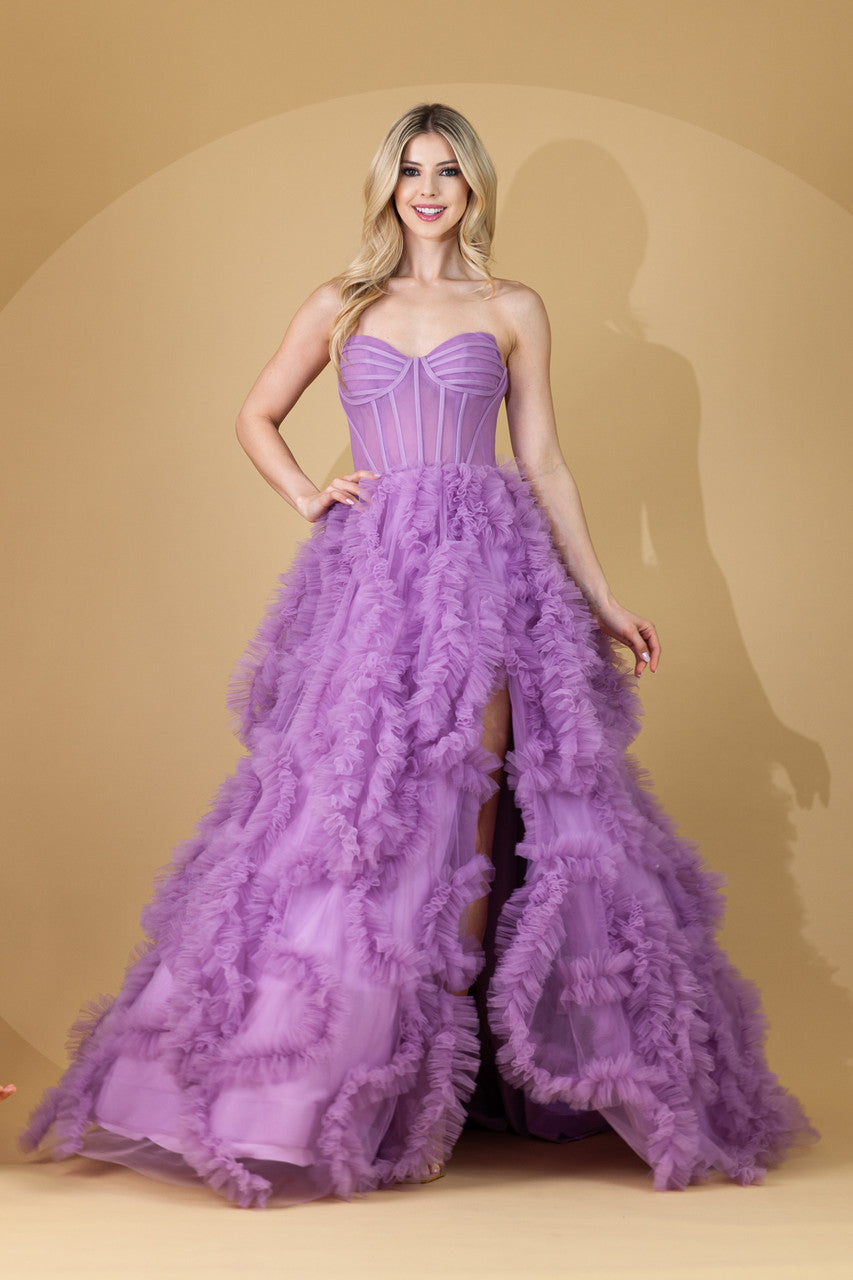 Twirl Prom AC0019 75-224 / Lavender / 6 Twirl Prom AC0019 75-224 / Lavender / 6