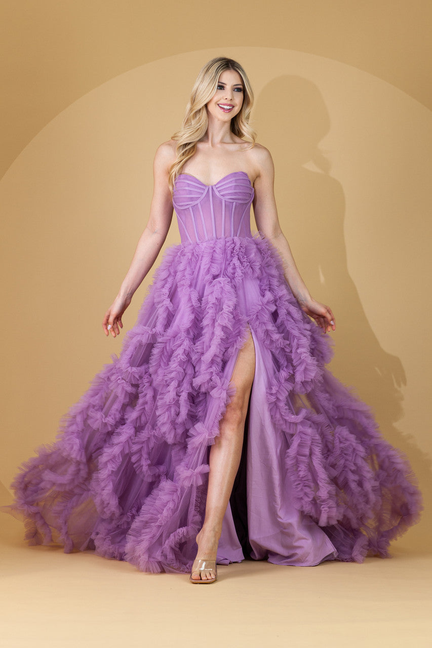 Twirl Prom AC0019 75-224 / Lavender / 6 Twirl Prom AC0019 75-224 / Lavender / 6