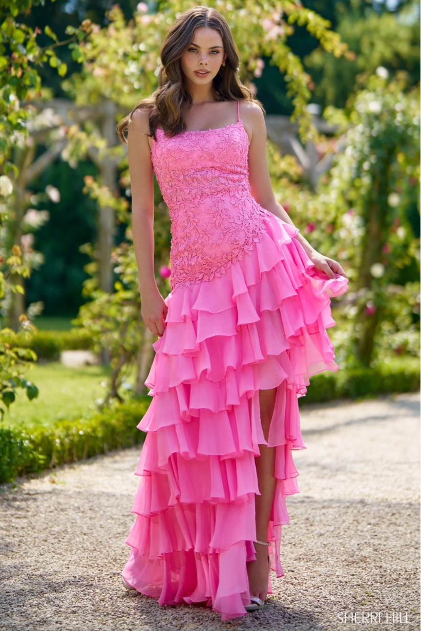sherri hill light pink ruffle dress Buy dress style 57416 designed by SherriHill