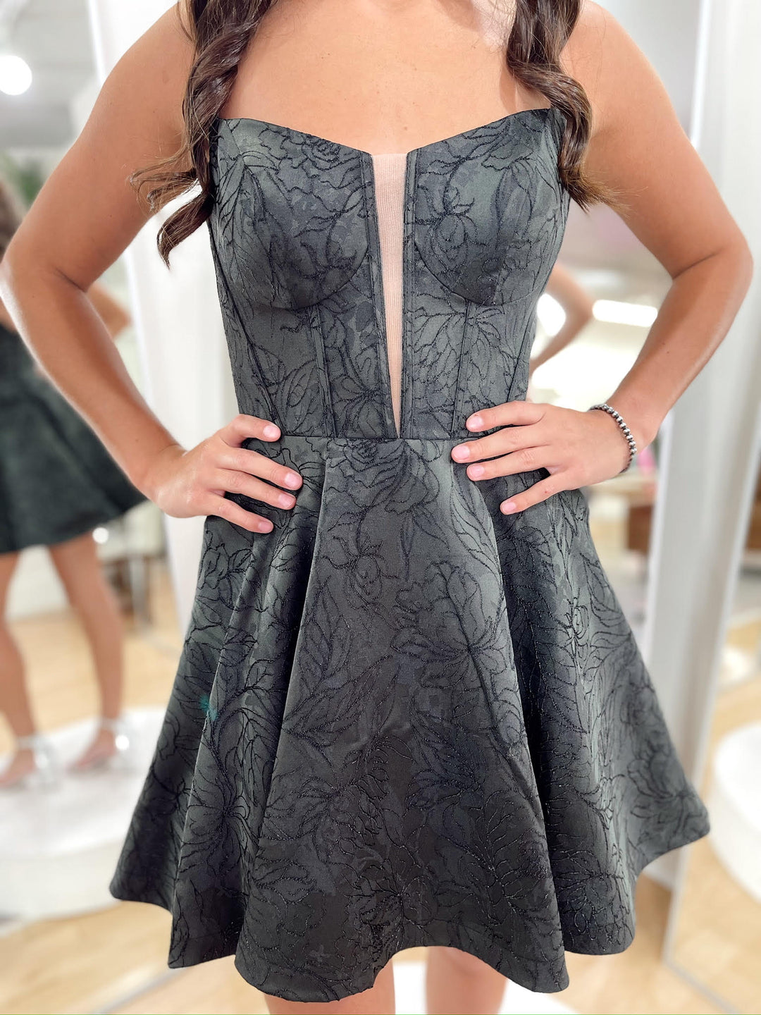 sherri hill grey prom dress Sherri Hill 57023